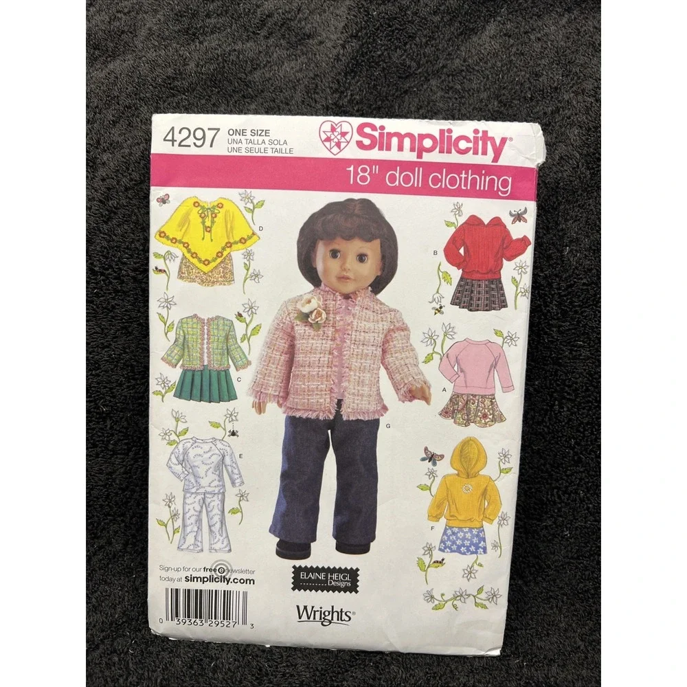 Simplicity Doll Clothes Patterns 3936, 4297, 3764, 3551, 3874 - 18